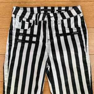 🏠 Sz 5 Blackheart Striped Jeans